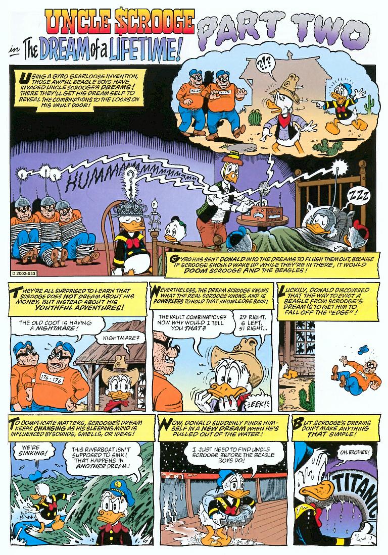 "The Dream of a Lifetime", two-part version - recap-page