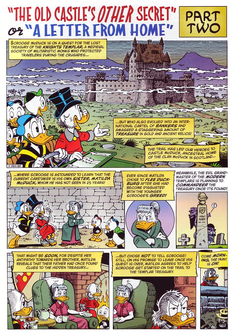 "A Letter From Home or The Old Castle's Other Secret", three-part version - recap-page 1